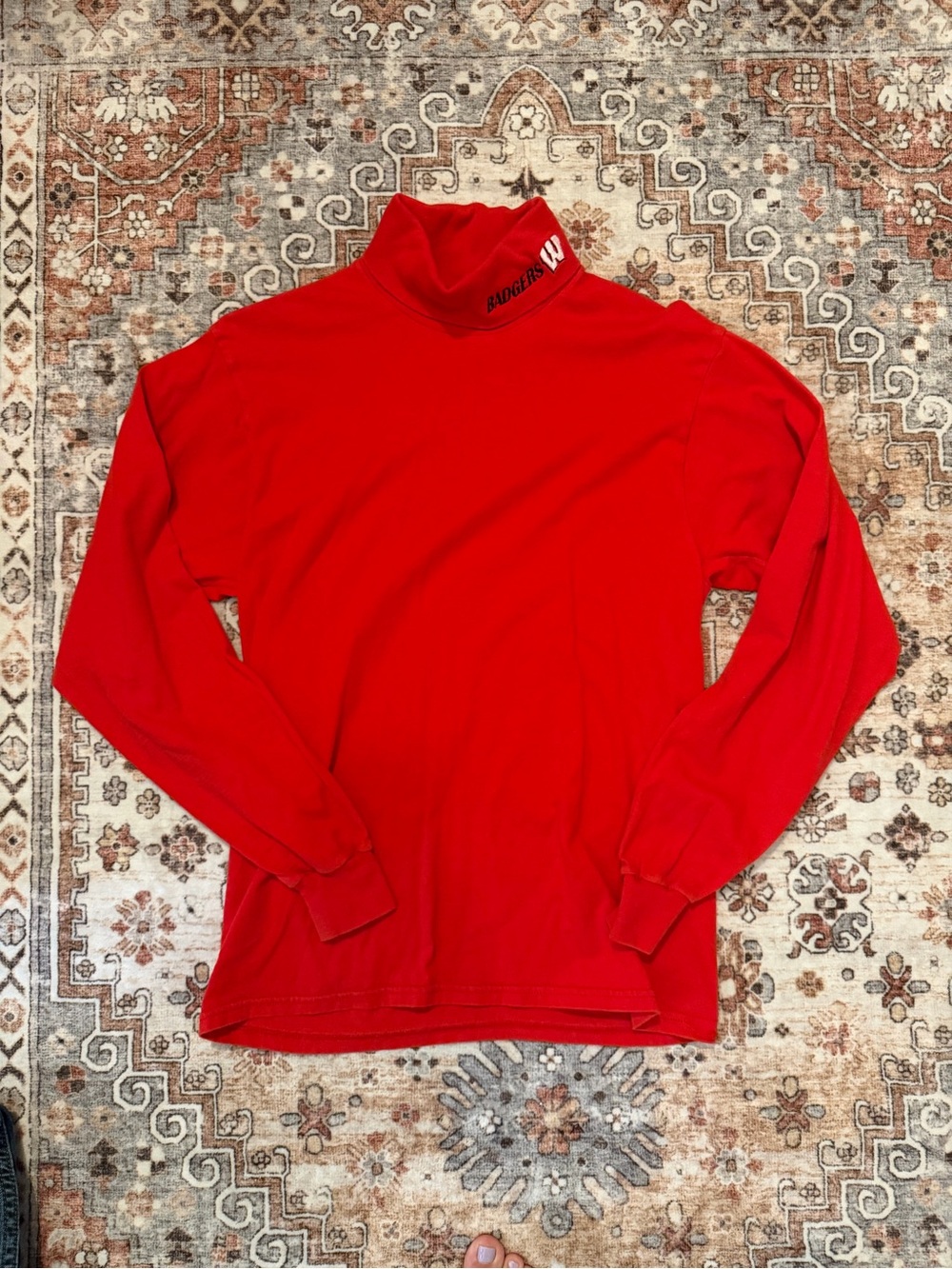 Red Turtleneck Sweater for Men